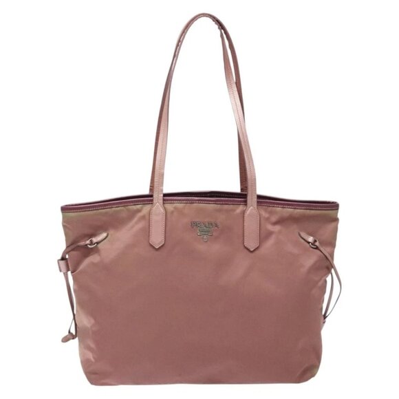 PRADA Tote Bag Nylon Pink Silver Auth 131999 - Picture 11 of 16